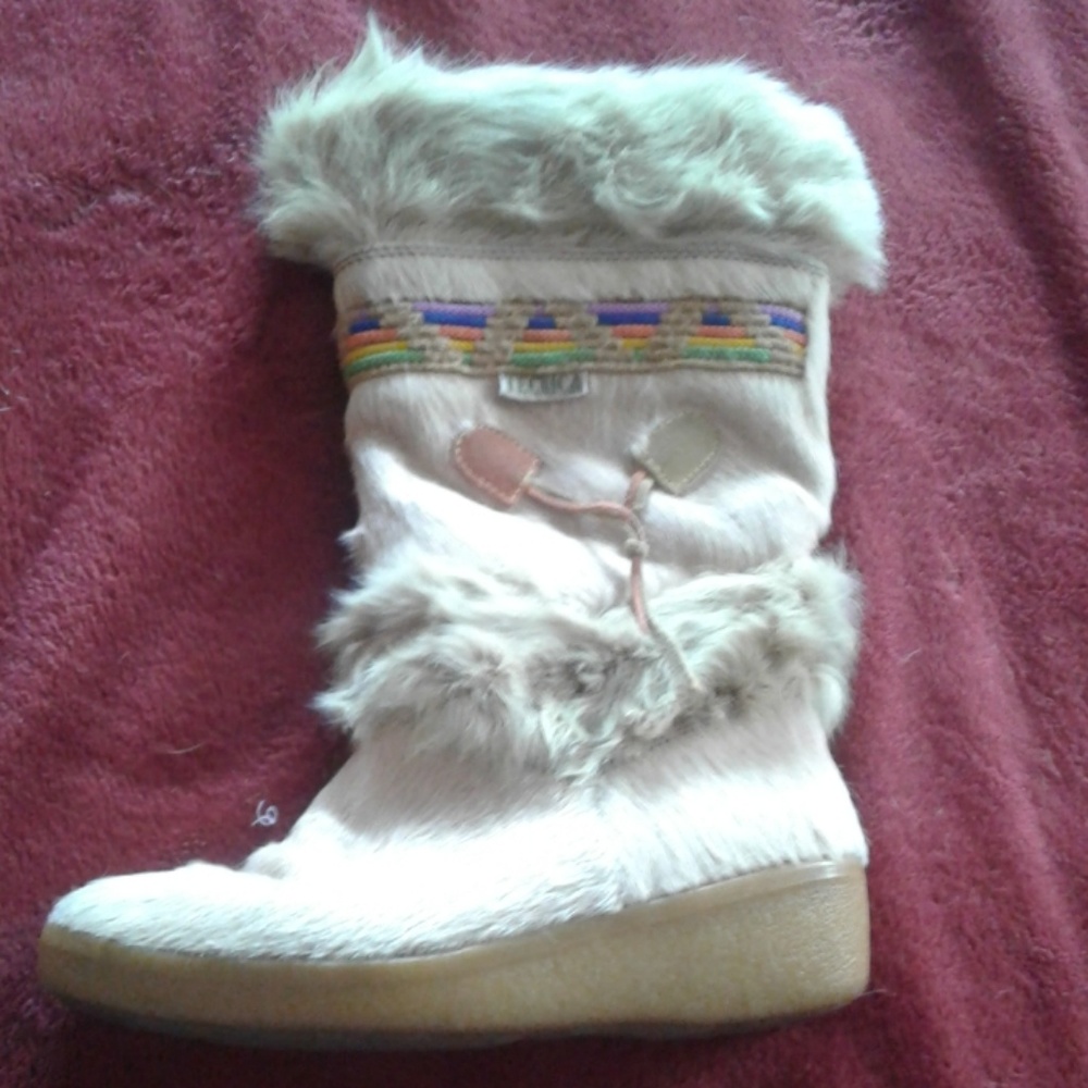 Rainbow Tecnica fur boots